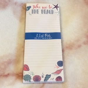 Two List Pad Beach Bundle, NWT each 60 sheets.